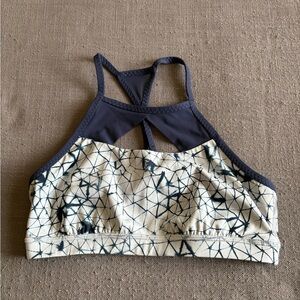 Geometric Patterned Lululemon Sports Bra